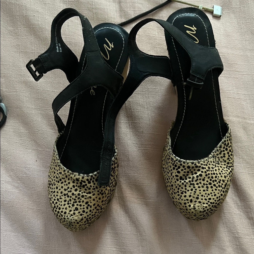 We The Free Black and Tan Espadrilles
